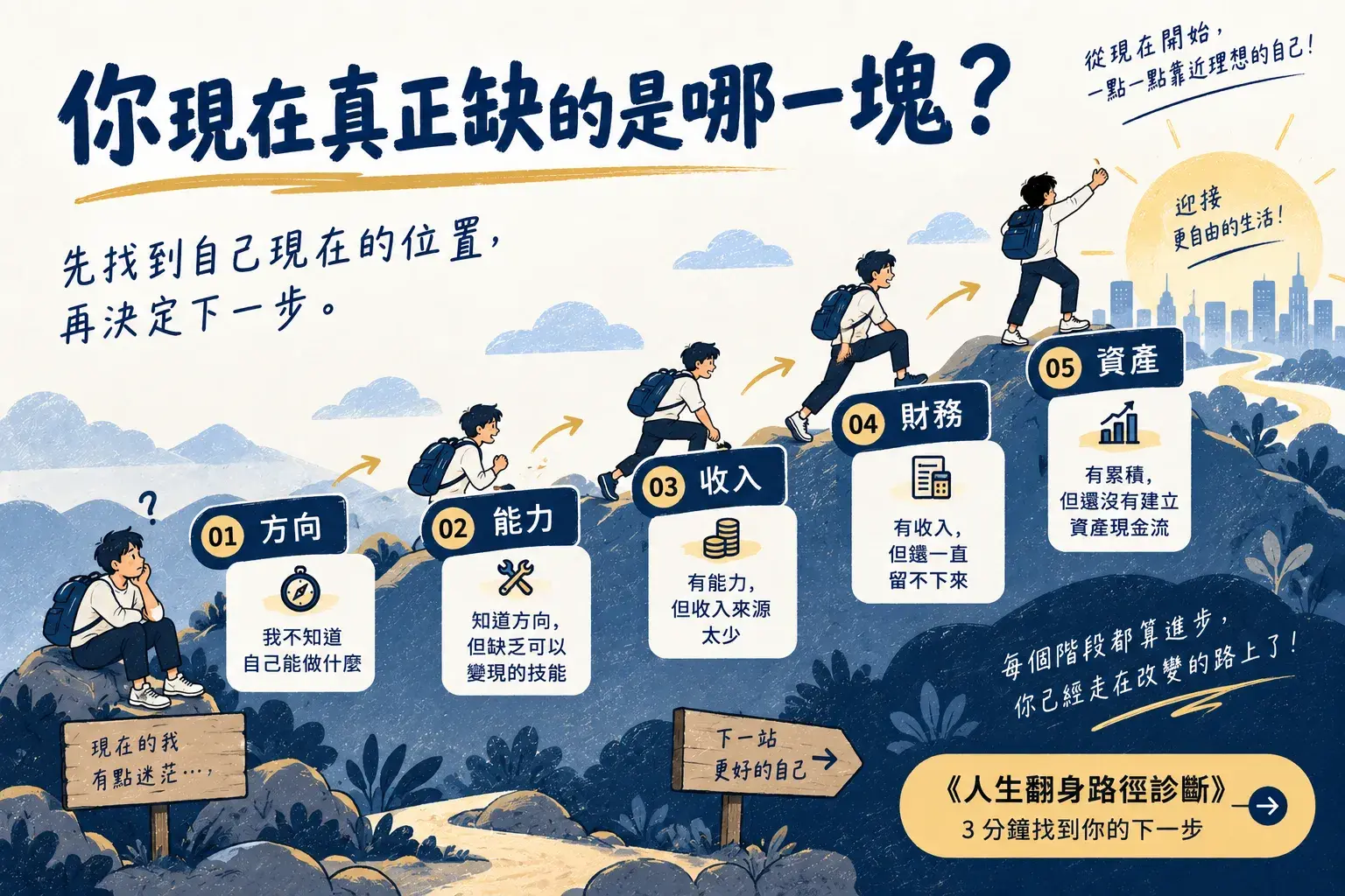 你現在真正缺的是哪一塊?